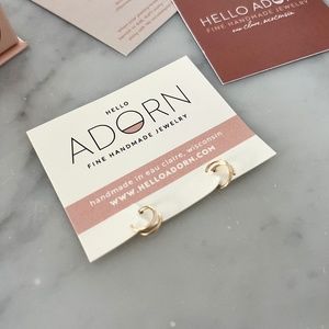 Adorn tiny twist earrings 8mm 14 carat gold fill